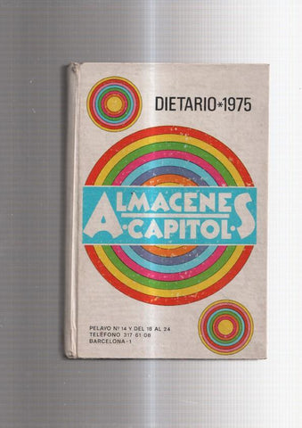 Dietario 1975. Almacenes Capitol