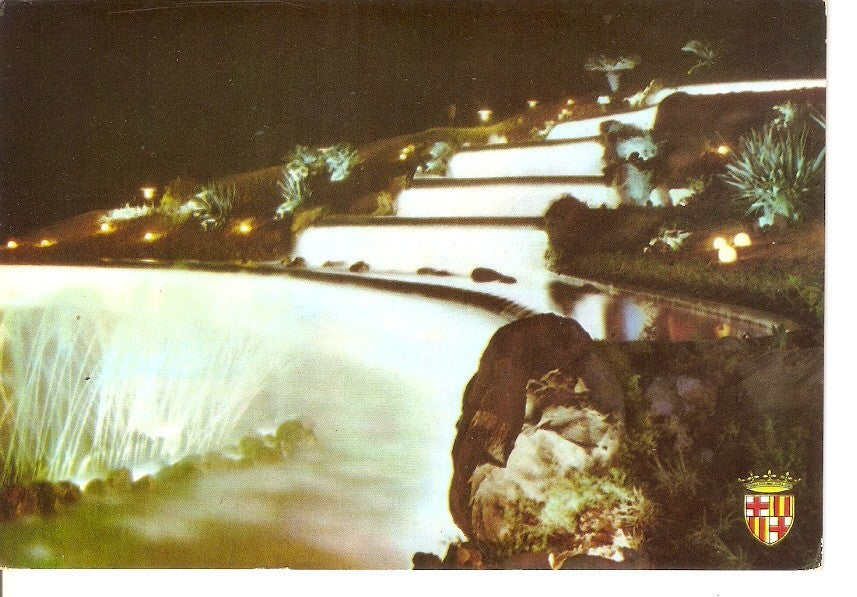 Postal 042651 : Barcelona. Parque Montjuich - Fuentes luminosas