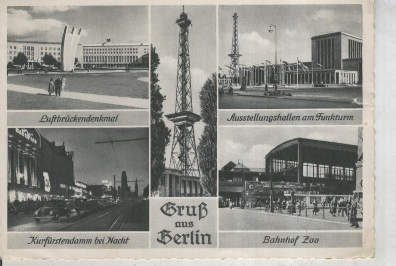 Postal 011286: Vistas varias de Berlin