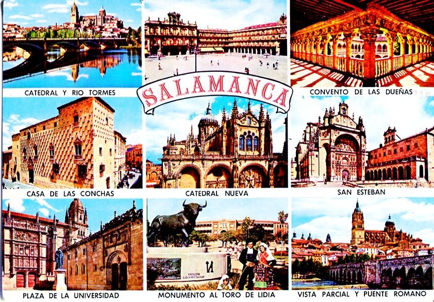 Postal 016625: SALAMANCA - Diversas vistas de la ciudad de Salamanca
