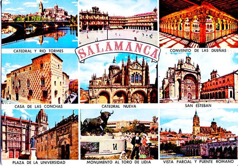 Postal 016625: SALAMANCA - Diversas vistas de la ciudad de Salamanca