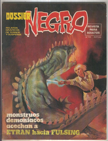 Dossier Negro numero 108 (numerado 1 en trasera)