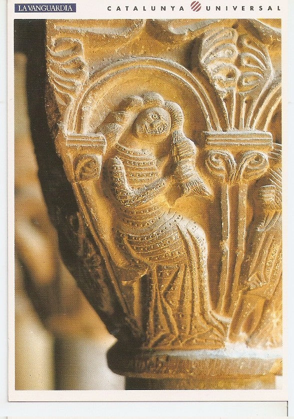Postal 044569 : LEstany (Bages). Monaterio de Santa Maria capitel