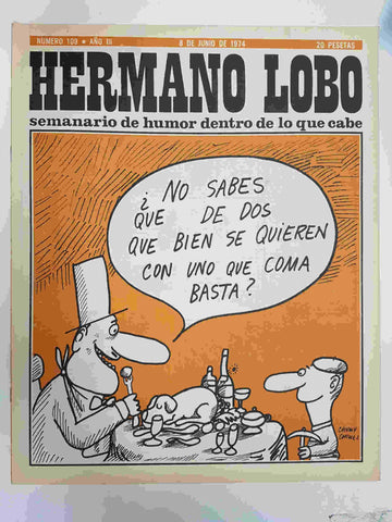 Hermano Lobo numero  109: portada de Chumy Chumez