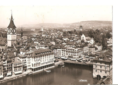 Postal 025255 : Zurich. Rudolf Brun-Brucke Limatquai