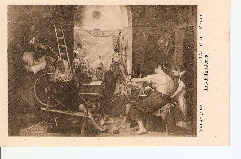 Postal 029034 : Velazquez. Las Hilanderas, Museo del Prado 