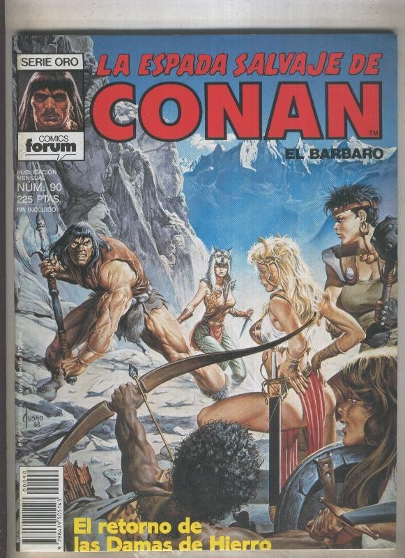 La Espada Salvaje de Conan primera edicion numero 090 (numerado 2 en trasera)
