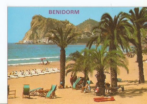 Postal 034141 : Benidorm (españa). Playa de la Cala