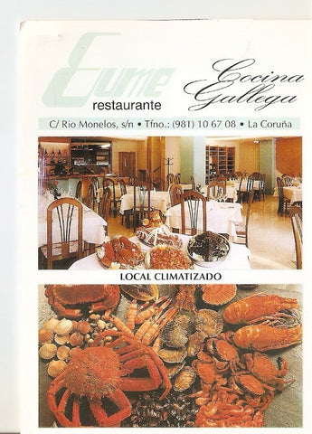 Postal 041831 : Eume Restaurante Cocina Gallega (La Coruña)
