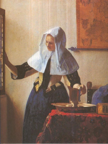 Lamina numero 25: Jan Vermeer: Mujer con jarra
