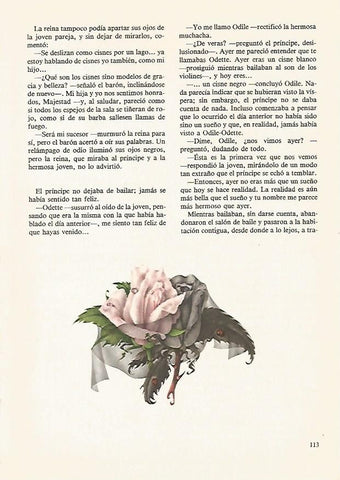 LAMINA 1906: Ilusstracion de K. Bednar y L. jirincova para El lago de los cisnes