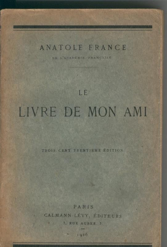 Le livre de mon ami