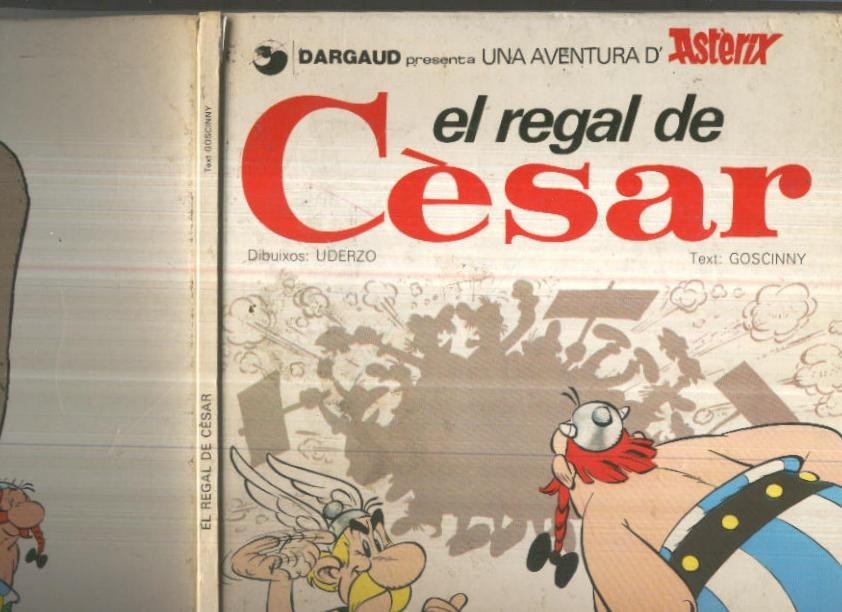 Asterix: El regal de Cesar (cubierta en mal estado en especial lado lomo)