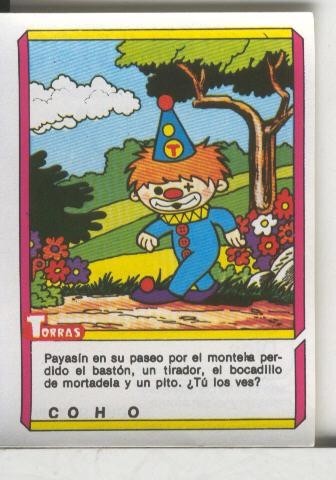 Cromo: Quien dijo, coleccion recreativa de chocolates Torras numero 29