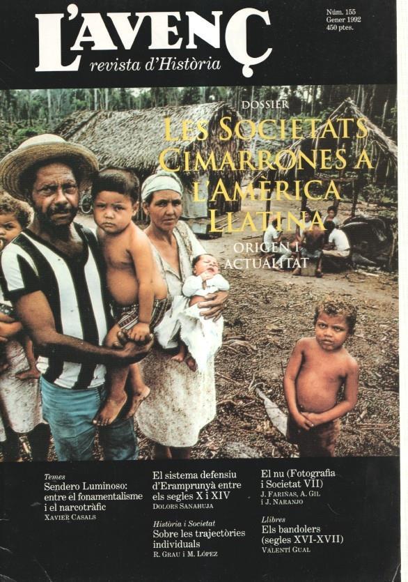 Revista L'Avenç numero 155: Les societats cimarrones a L'America Llatina