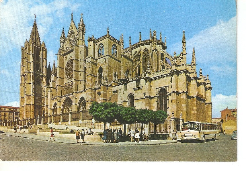 Postal 046708 : Leon. La catedral