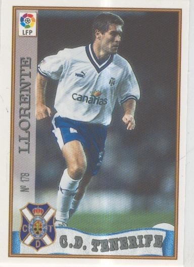 Cromo Liga 97/98: C.D.Tenerife numero 178: Llorente