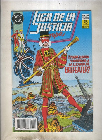 Liga de la Justicia Europa numero 20 (numerado 3 en trasera)