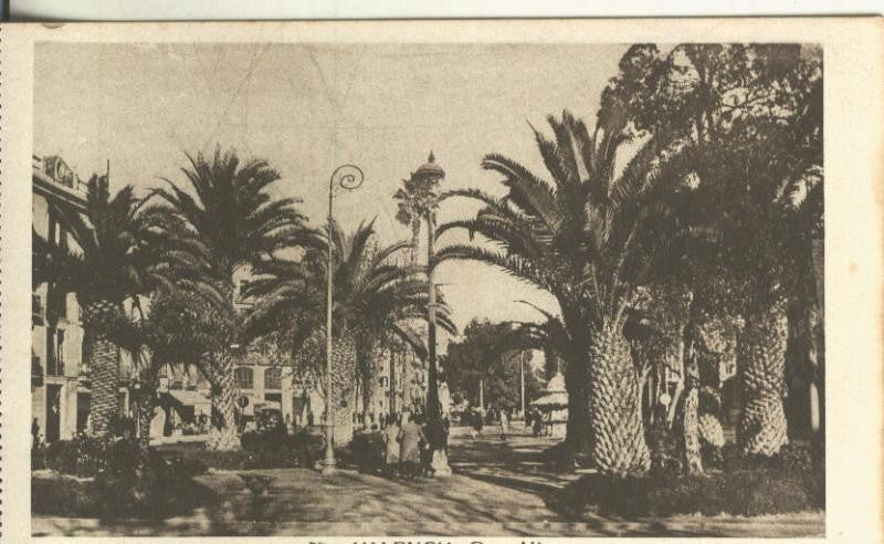 Postal B/N 0242 : Gran Via de Valencia