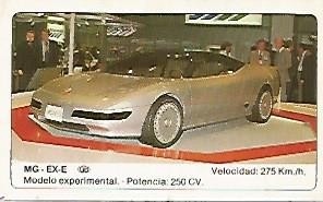 CROMO 369 ALBUM COCHES MOTOR 16: MG EXE-E