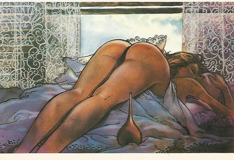 Postal MILO MANARA - Il piacere di essere numerada atras a lapiz numero 06