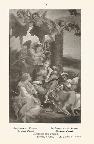 Lamina 095: CORREGGIO. Alegoria de la virtud
