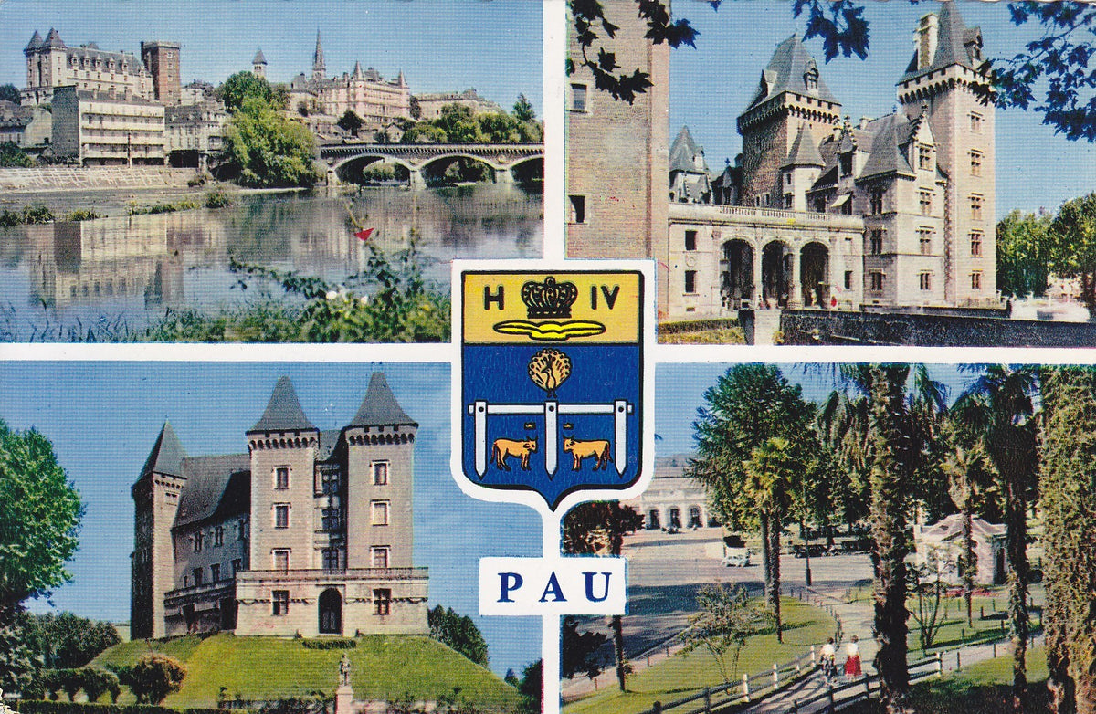 Postal 60924: Varios motivos del Palacio y la puerta (Francia)