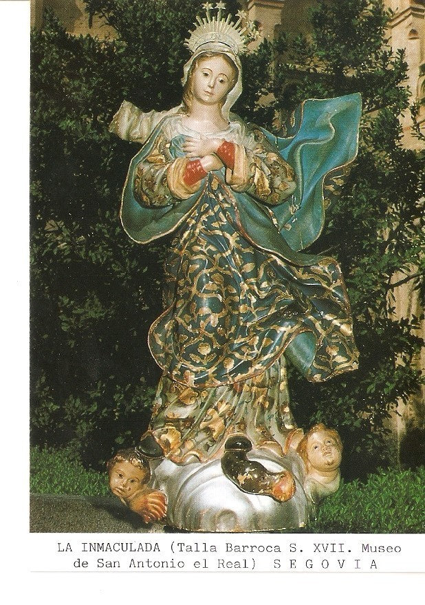 Postal 027170 : La Inmaculada (Talla Barroca S. XVII. Museo de San Antonio el Real), Segovia