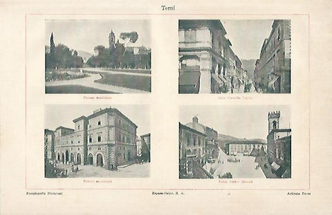 LAMINA ESPASA 2778: Vistas de Terni Italia