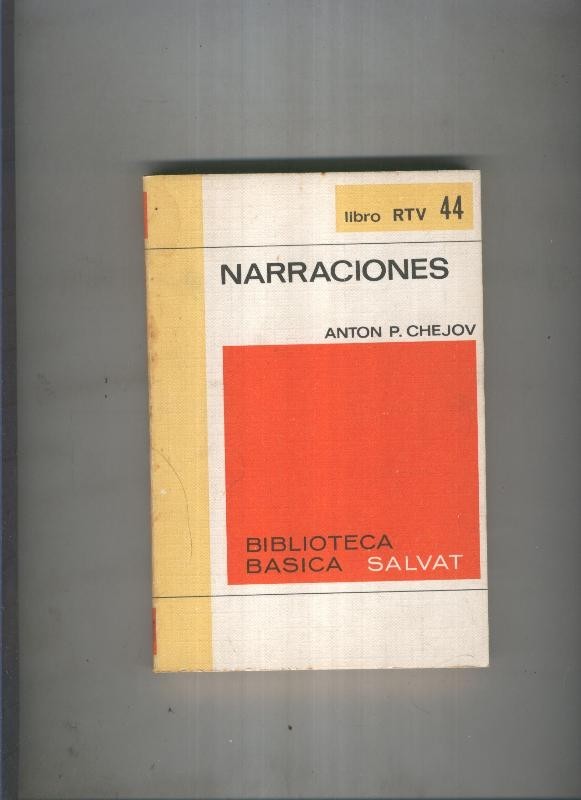 Biblioteca Basica Salvat libro RTV numero 044:Narraciones(numerado 1 en interior cubierta)