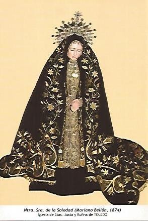 POSTAL 54596: Nuestra Señora de la Soledad 1874. Toledo