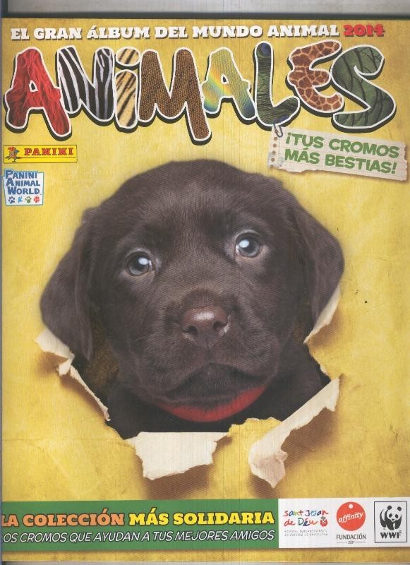 Album de Cromos: Animales 2014 (album vacio, papel acartonado por humedad)