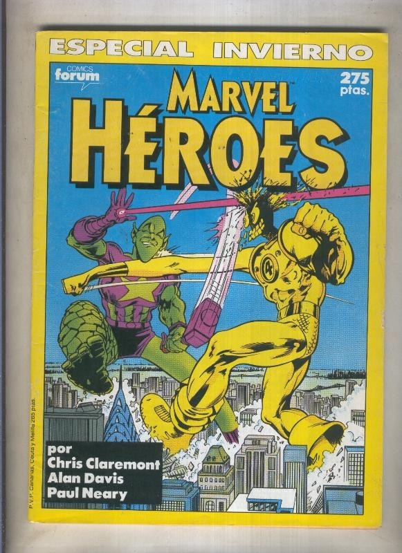 Marvel Heroes especial invierno 1990 (numerado 3 en trasera)