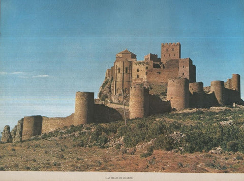 Lamina Castillos de España Edicion 1967 No.068: CASTILLO DE LOARRE (HUESCA)