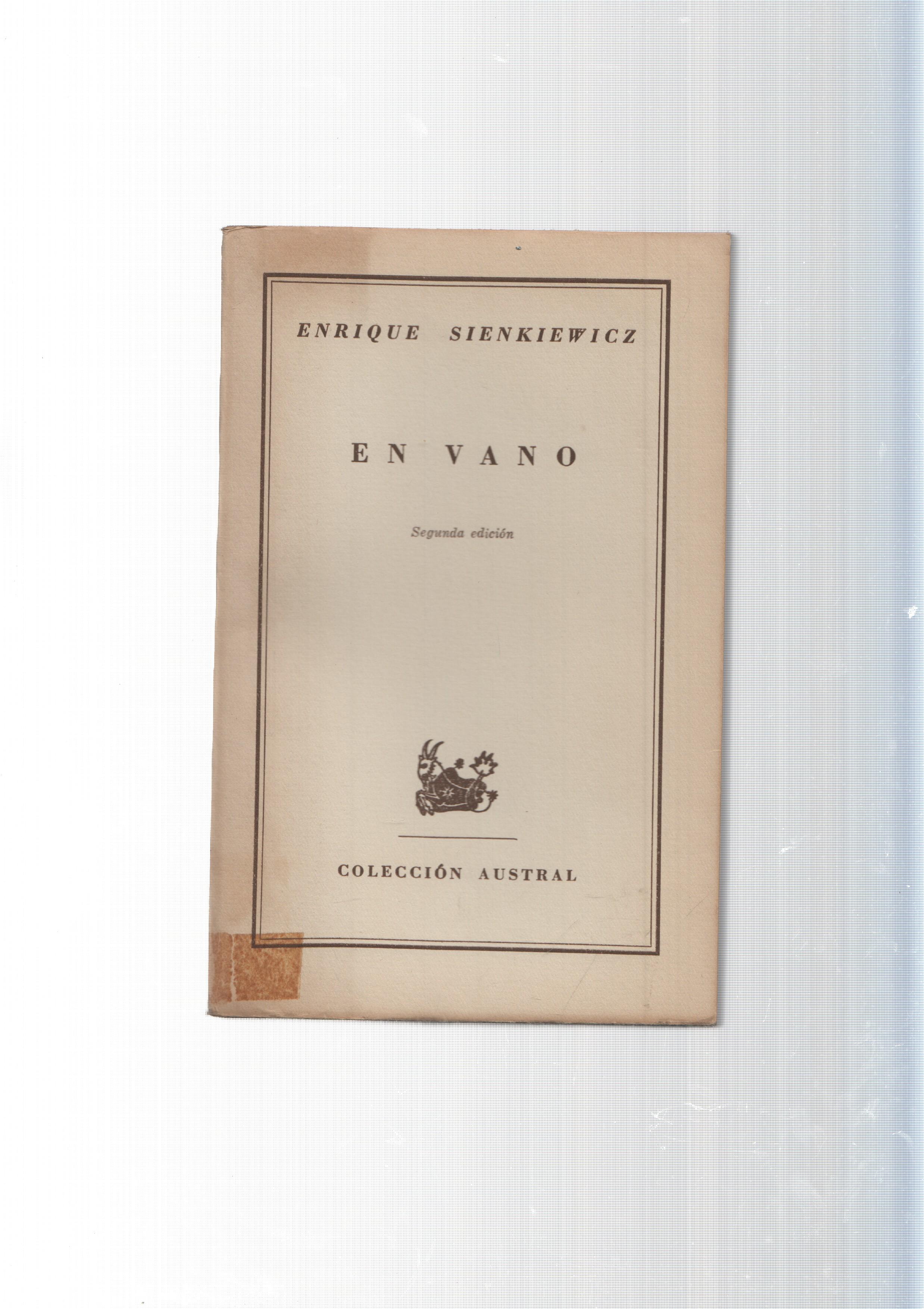 Coleccion Austral: En vano