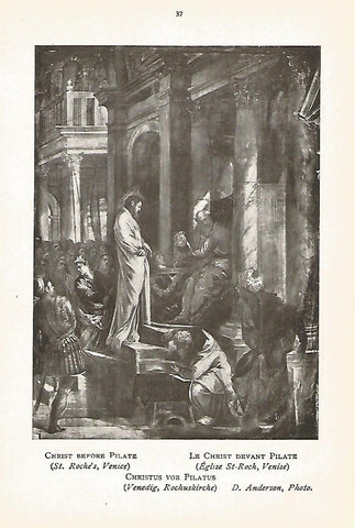 Lamina 049: TINTORETTO. Cristo ante Pilates