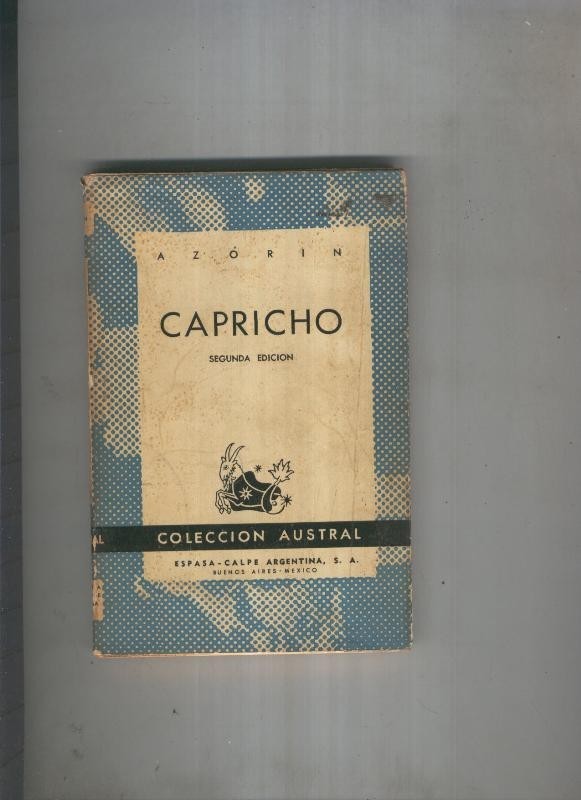 Azorin: Capricho (sobrecubierta en mal estado)