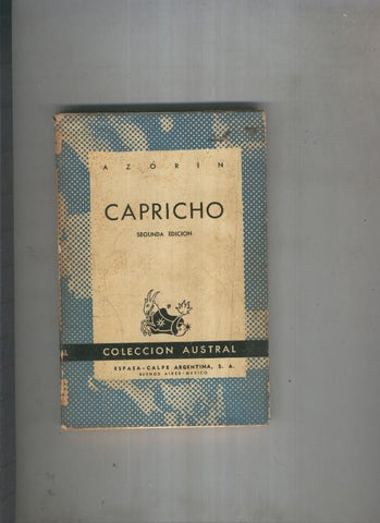 Azorin: Capricho (sobrecubierta en mal estado)
