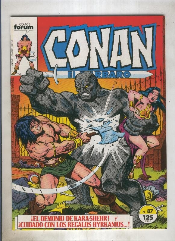 Conan el Barbaro primera edicion numero 087 (numerado 3 en trasera)