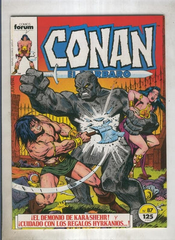 Conan el Barbaro primera edicion numero 087 (numerado 3 en trasera)