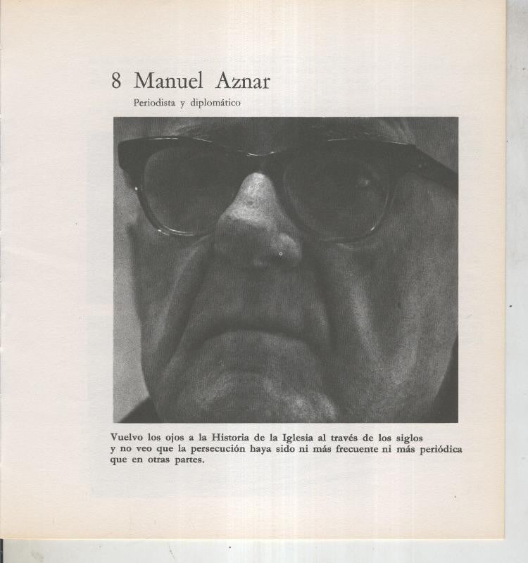 Ficha 008: Manuel Aznar: Periodista y diplomatico