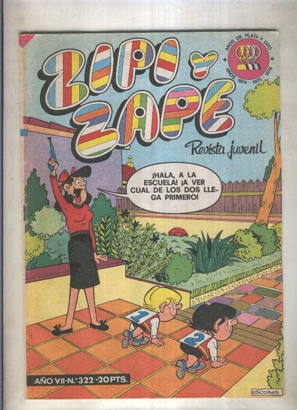 Zipi y Zape semanal numero 322 (numerado 2 en trasera)