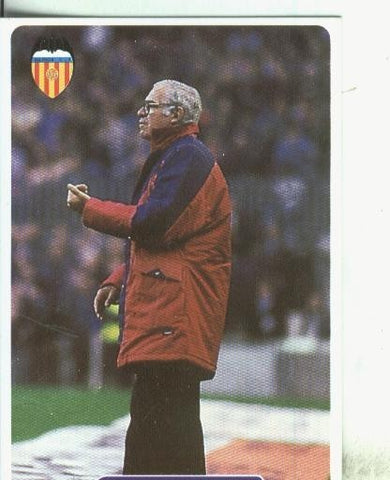 Cromos: Las fichas de la liga 95/96-Valencia: Luis Aragones (entrenador=