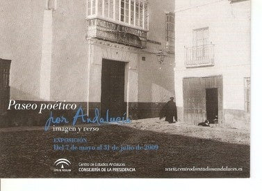 Postal 047869 : Paseo poetico por Andalucia imagen y verso exposicion