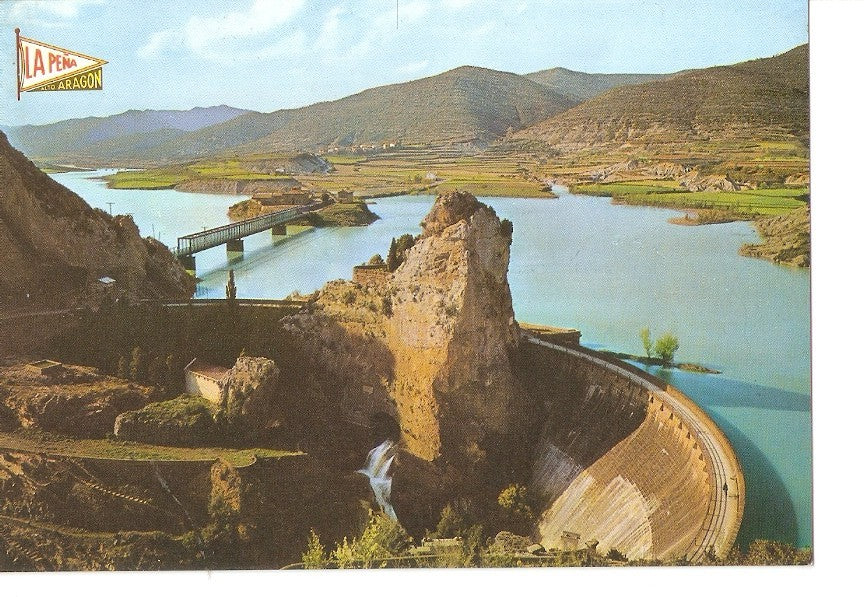 Postal 030909 : Pantano de la Peña (Huesca). En la ruta Francia-Huesca