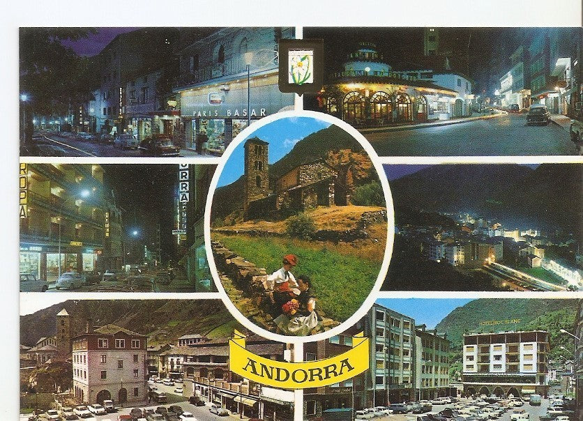 Postal 031717 : Valls dAndorra. Vistas de Andorra La Vella y les Escaldes