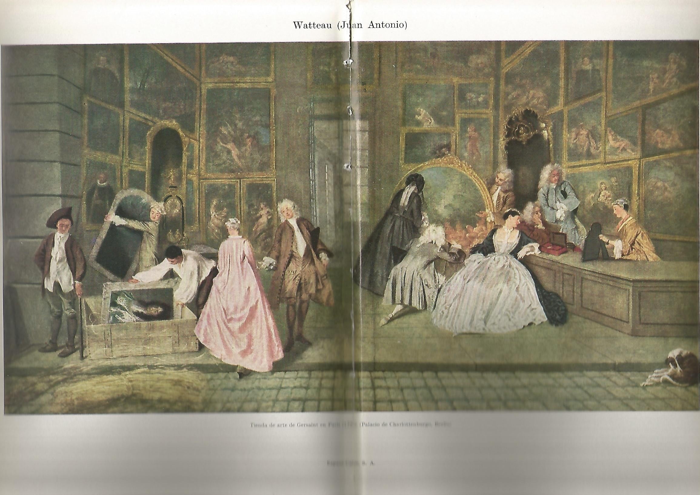 Lamina 147: Watteau. Tienda de arte de Gersaint en Paris
