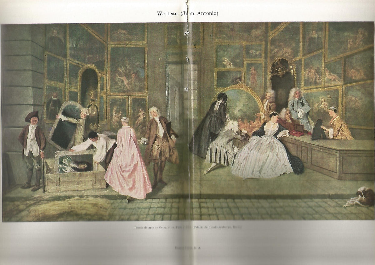 Lamina 147: Watteau. Tienda de arte de Gersaint en Paris