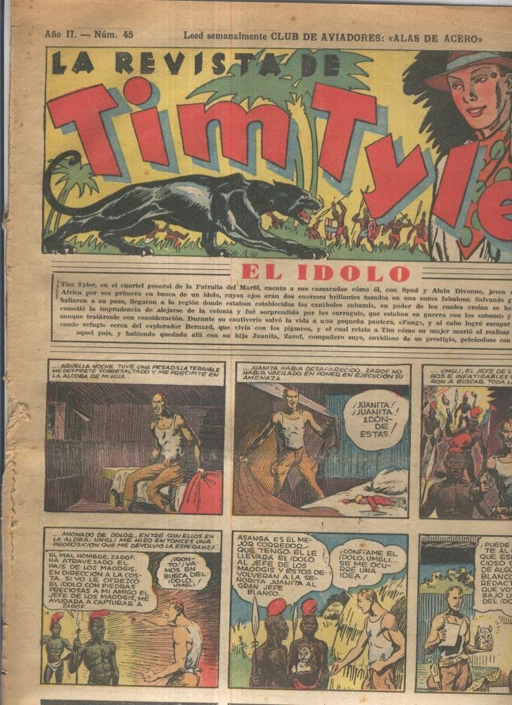 Tim Tyler de Hispano Americana numero 045 (procede de tomo desencuadernado)