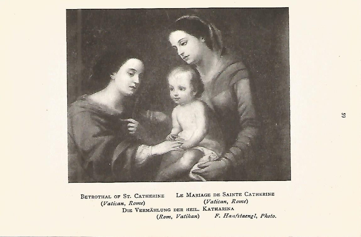 Lamina 153: MURILLO. El matrimonio de Santa Catarina